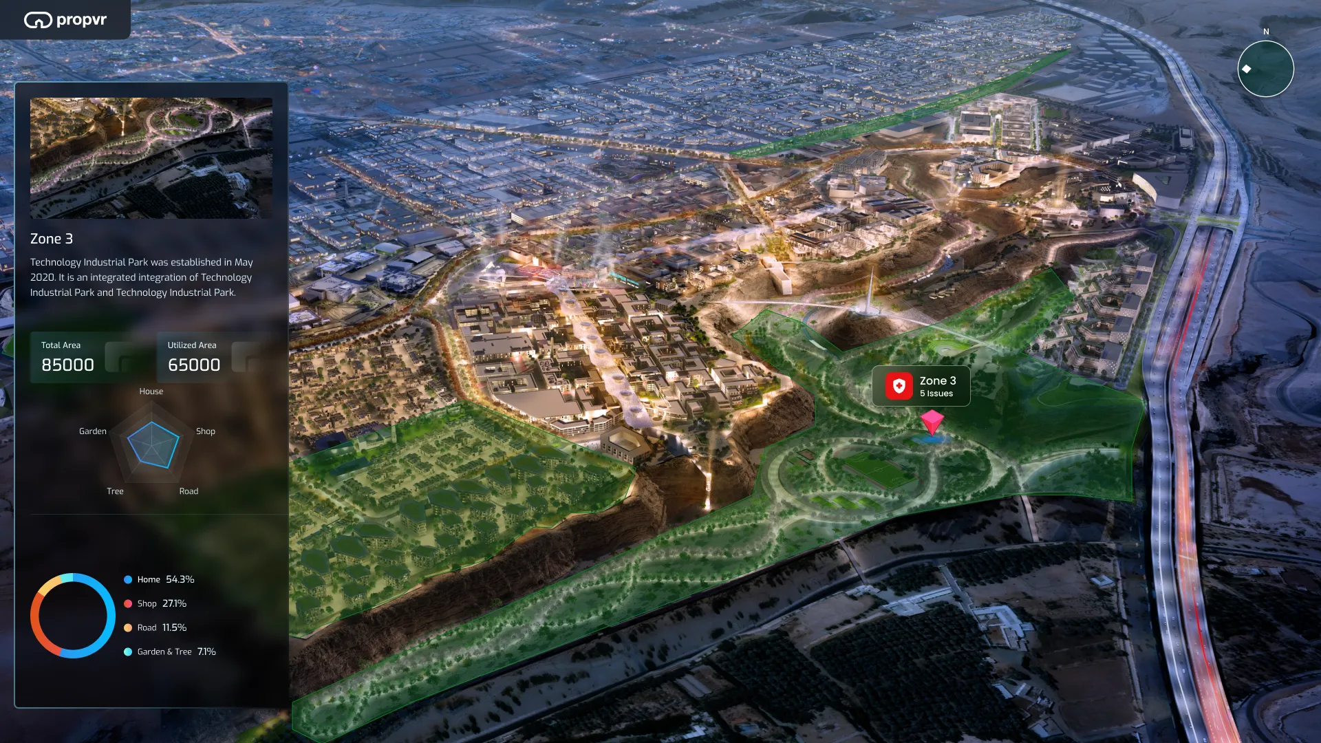 Enhancing Urban Green Spaces with Digital Twins in Smart Cities - PropVR